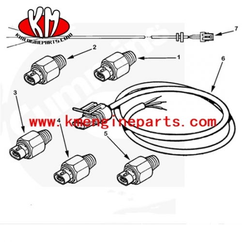 XCEC 3056350 3408624 4327014 Temperature Switch L10 engine parts