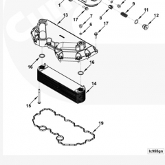 QSX15 ISX15 engine parts 4965482 4955830 Oil Cooler