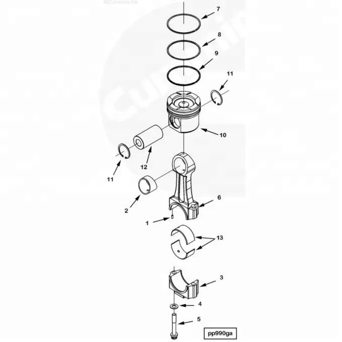 4095487 qsk23 generator engine connecting rod bushing