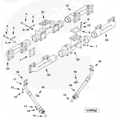 CCEC KTA38 KTA50 Exhaust Mounting Manifold 3046320 engine parts